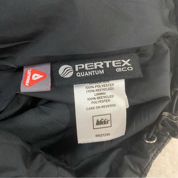 REI Puffer Vest Women's M Black Full Zip Primaloft Pertex Quantum Eco Polyester - Picture 6 of 9